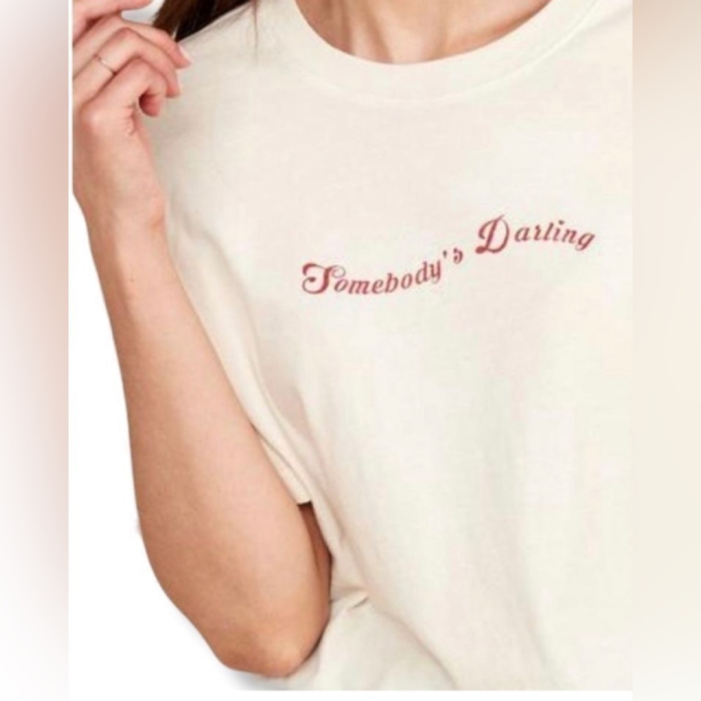 🤍 MATE the Label Somebody’s Darling Cropped Tee NWOT | Size S - Picture 3 of 5
